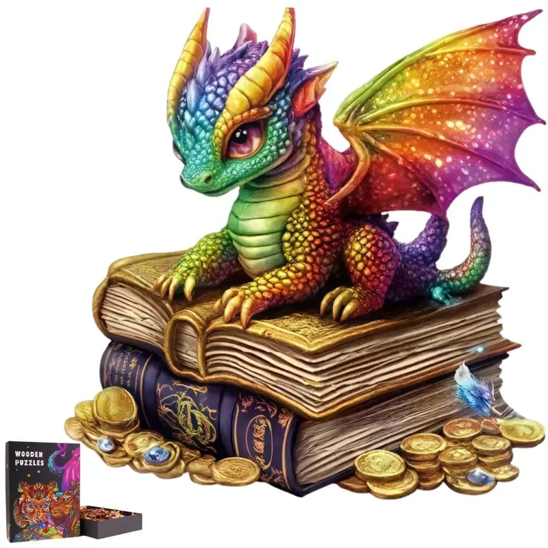 Puzzle Bois Dragon Majestueux
