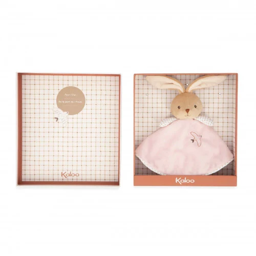 Kaloo - Lapin rond rose - 👶Naissance+