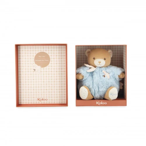 Kaloo - Peluche Ours Patapouf Bleu - 17 cm - 👶Naissance+