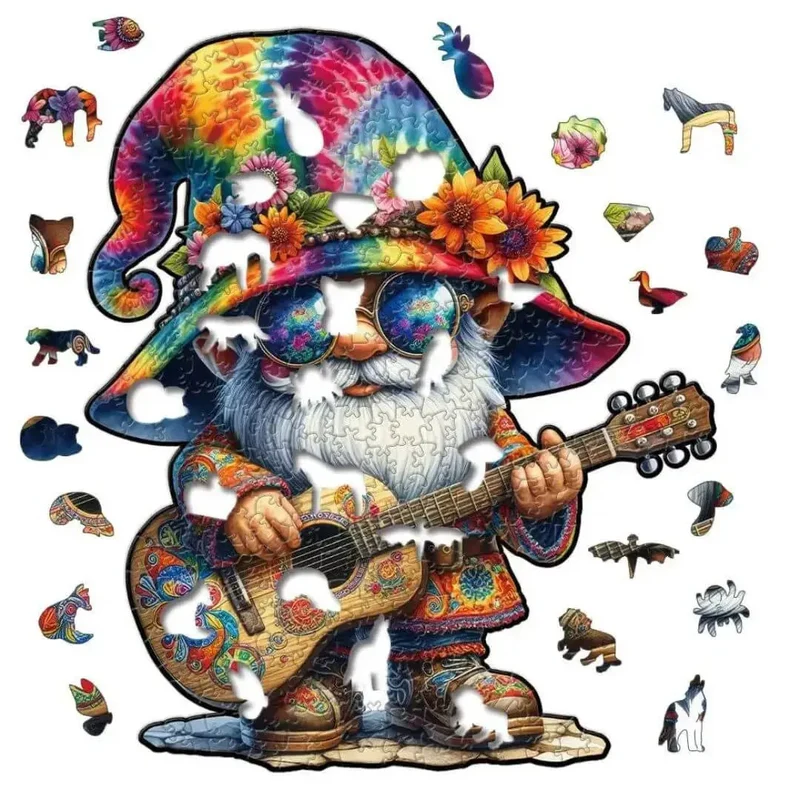 Puzzle Bois Gnome – Art Bohème