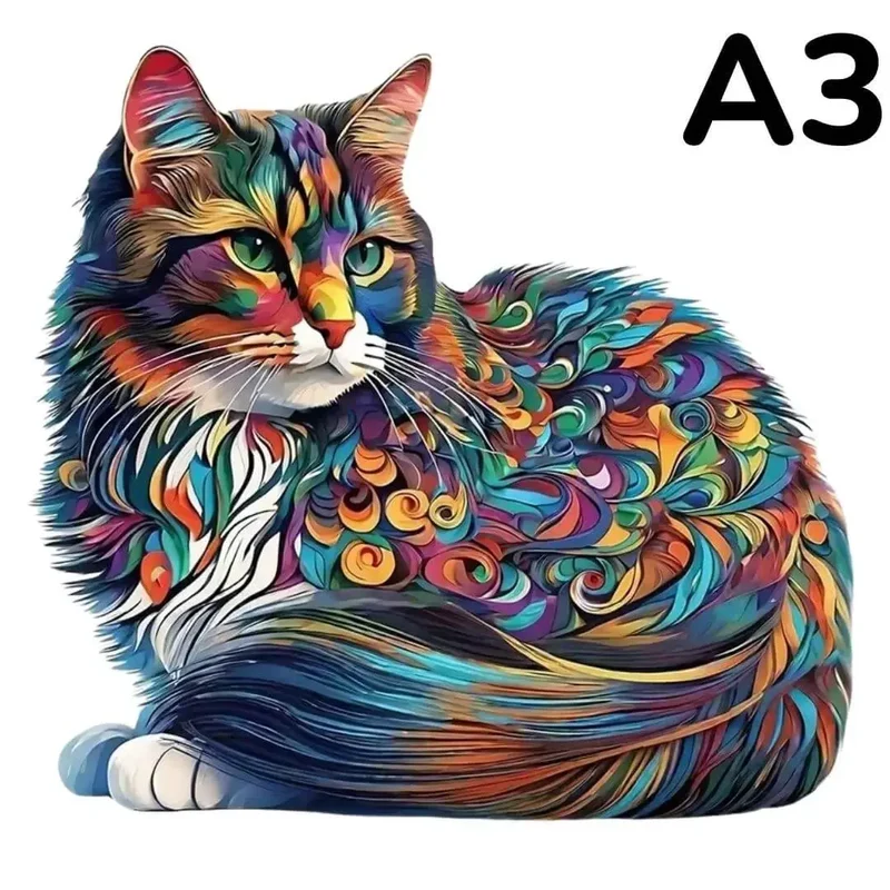 Puzzle en Bois Chat – CocoonCat