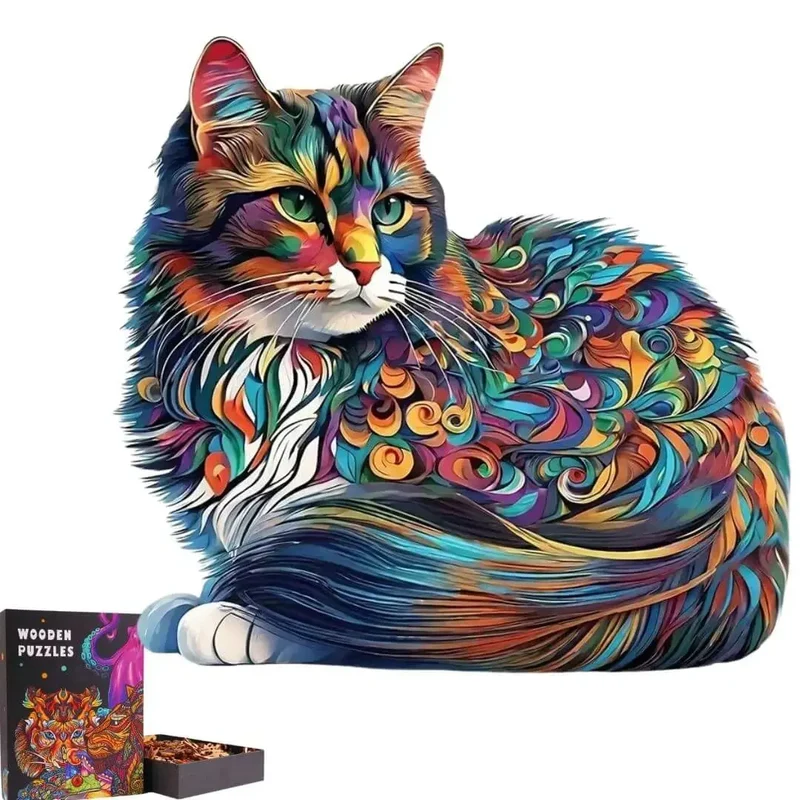 Puzzle en Bois Chat – CocoonCat
