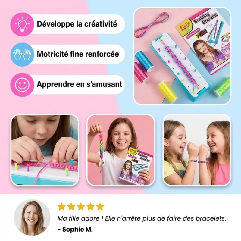 Kit de tressage bracelet - BraceletFun™
