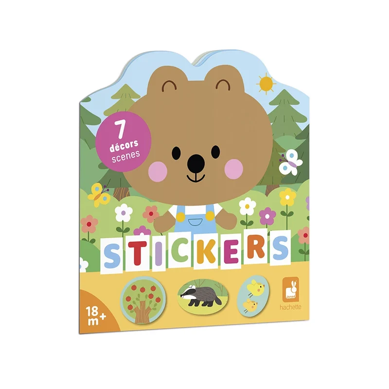 Janod - Cahier de stickers - La fôret - 18 mois+