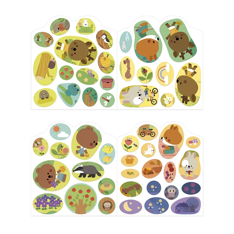 Janod - Cahier de stickers - La fôret - 18 mois+