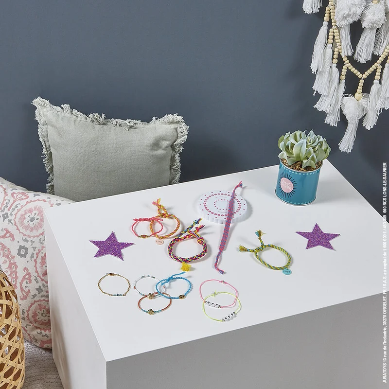 Janod - 13 Bracelets de l'amitié à crée - Kit créatif - 6 ans+