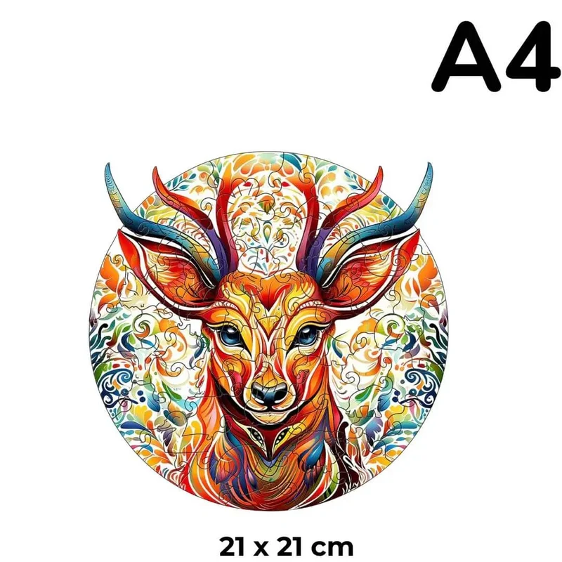 Puzzle Bois Cerf Majestueux