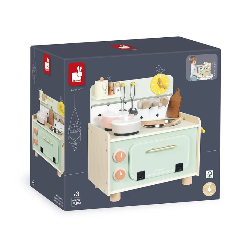 Janod - Petite cuisine en bois - Mamie Soleil 🧒2 ans+