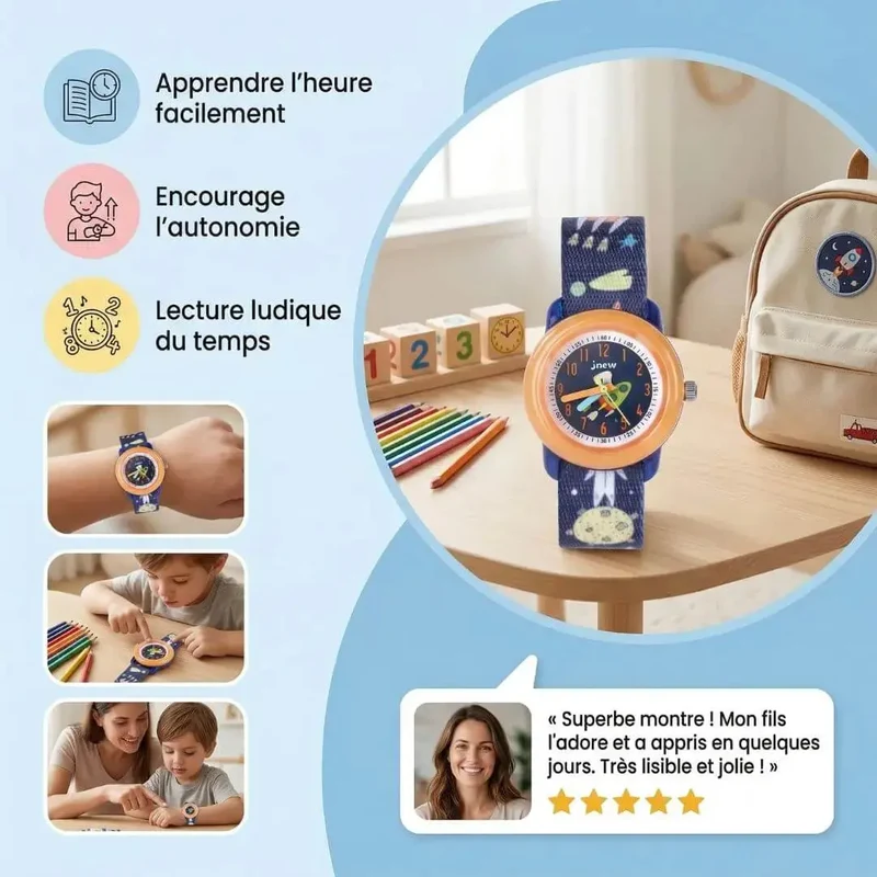 Montre Enfant pour Apprendre l’Heure – Montre Éducative