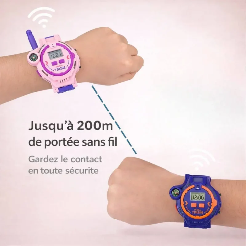 Montre Talkie Walkie Enfant Rechargeable – Communication Sans Abonnement