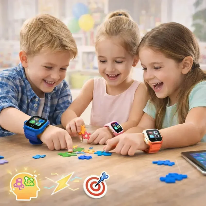 Montre Enfant Jeux Éducatifs 39 Jeux – Caméra HD & Contrôle Parental