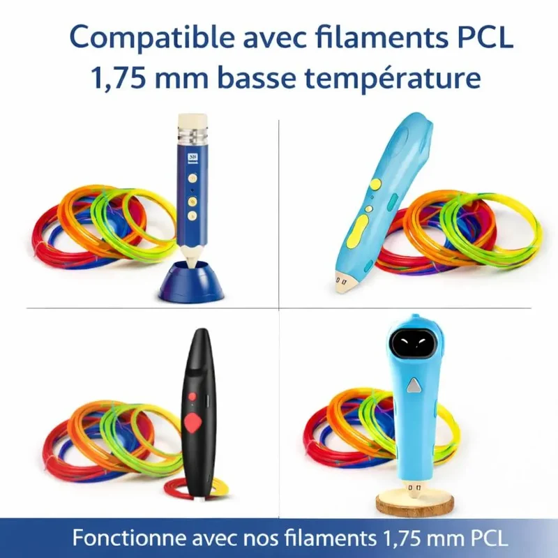 Filaments PCL Stylo 3D – Basse Température