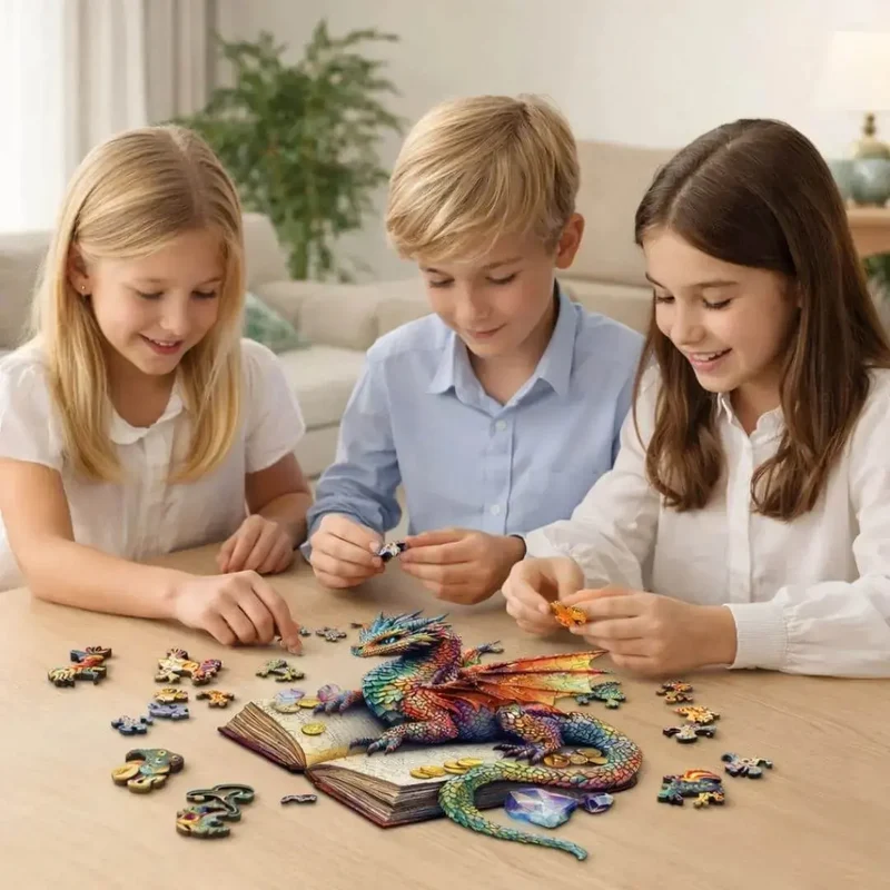 Puzzle Bois Dragon Magique – Dragonia™