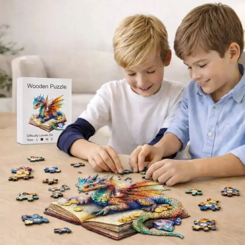 Puzzle Bois Dragon Magique – Dragonia™