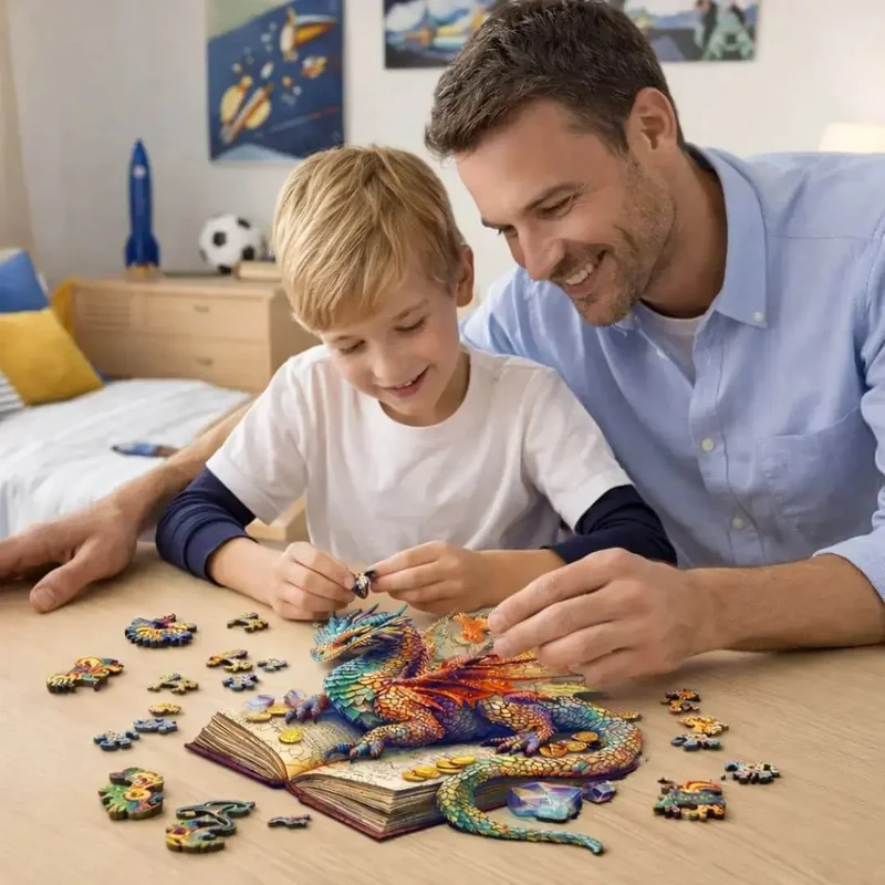 Puzzle Bois Dragon Magique – Dragonia™