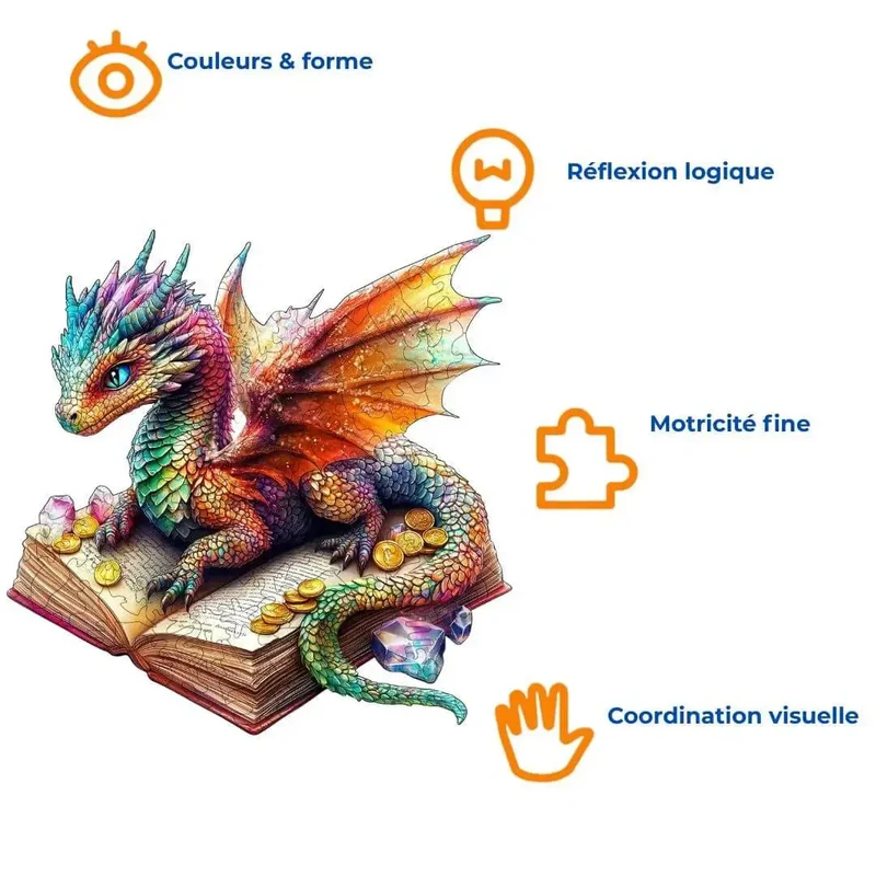 Puzzle Bois Dragon Magique – Dragonia™