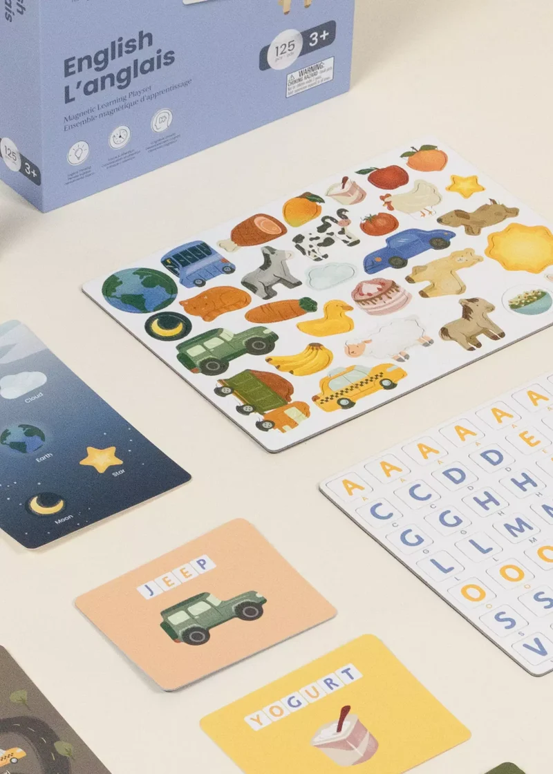 Magnetic English Learning Playset