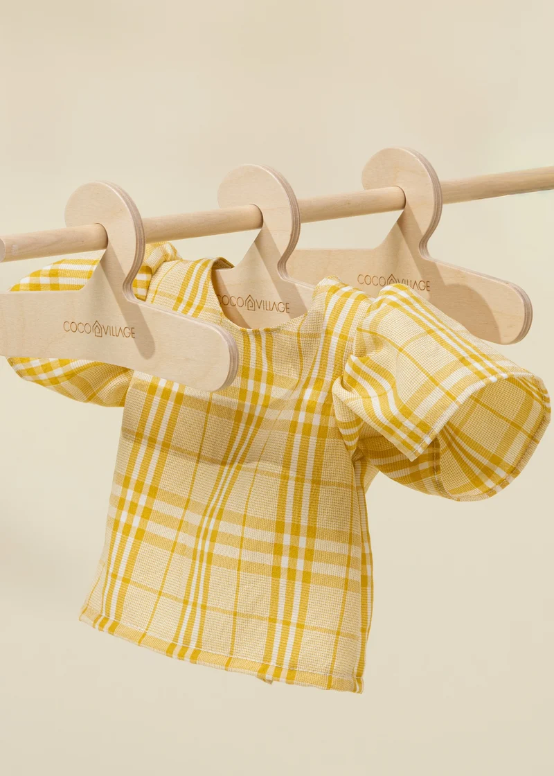 Wooden Dolls' Clothes Hangers Set (8 Pcs)
