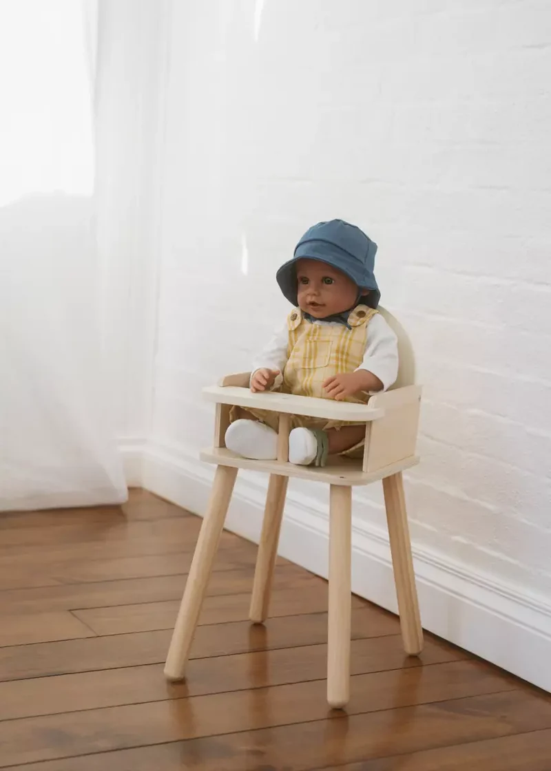 Wooden Dolls’ High Chair