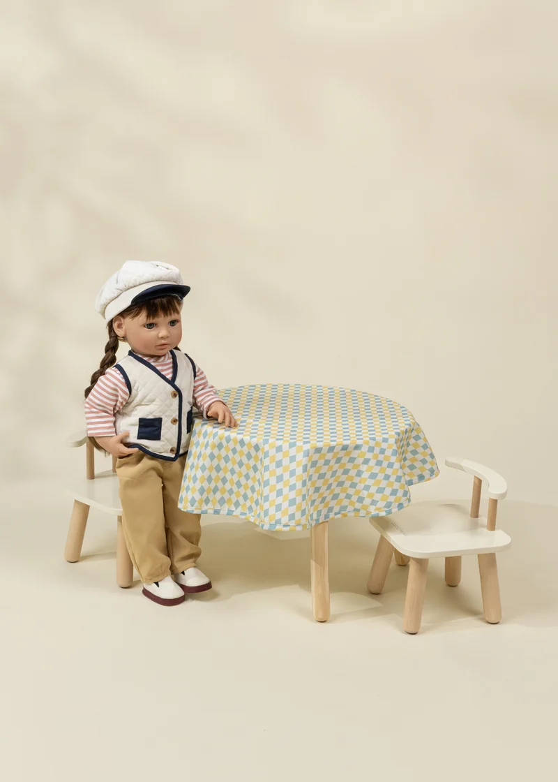 Wooden Dolls’ Table & Chairs Set