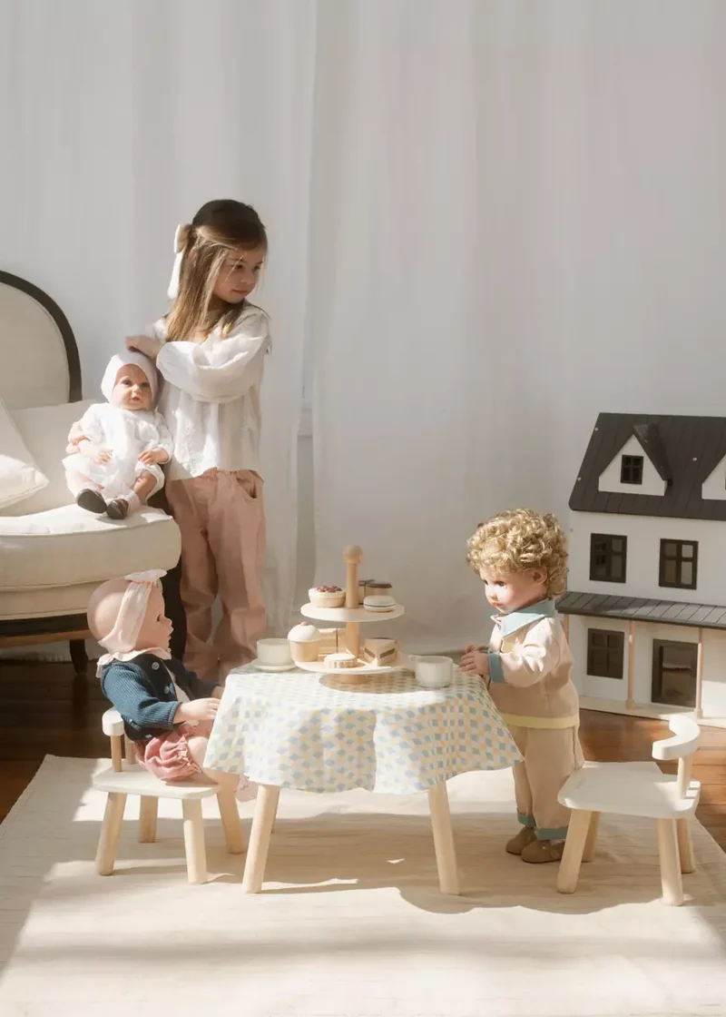 Wooden Dolls’ Table & Chairs Set