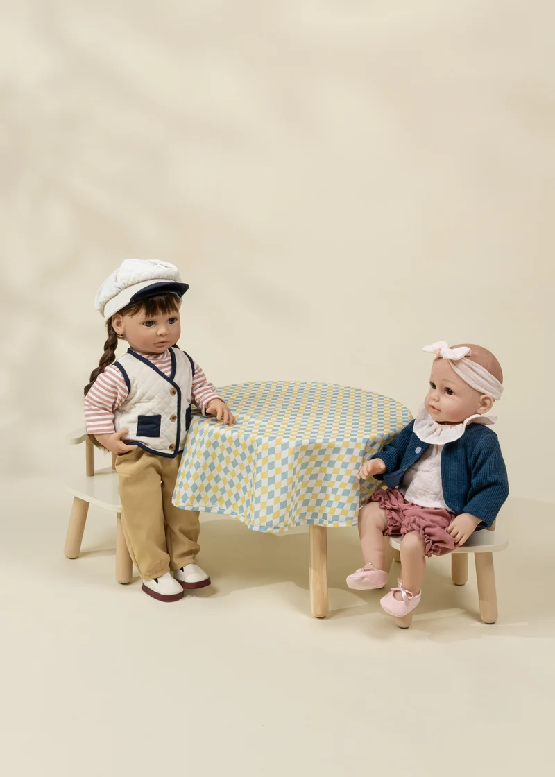 Wooden Dolls’ Table & Chairs Set