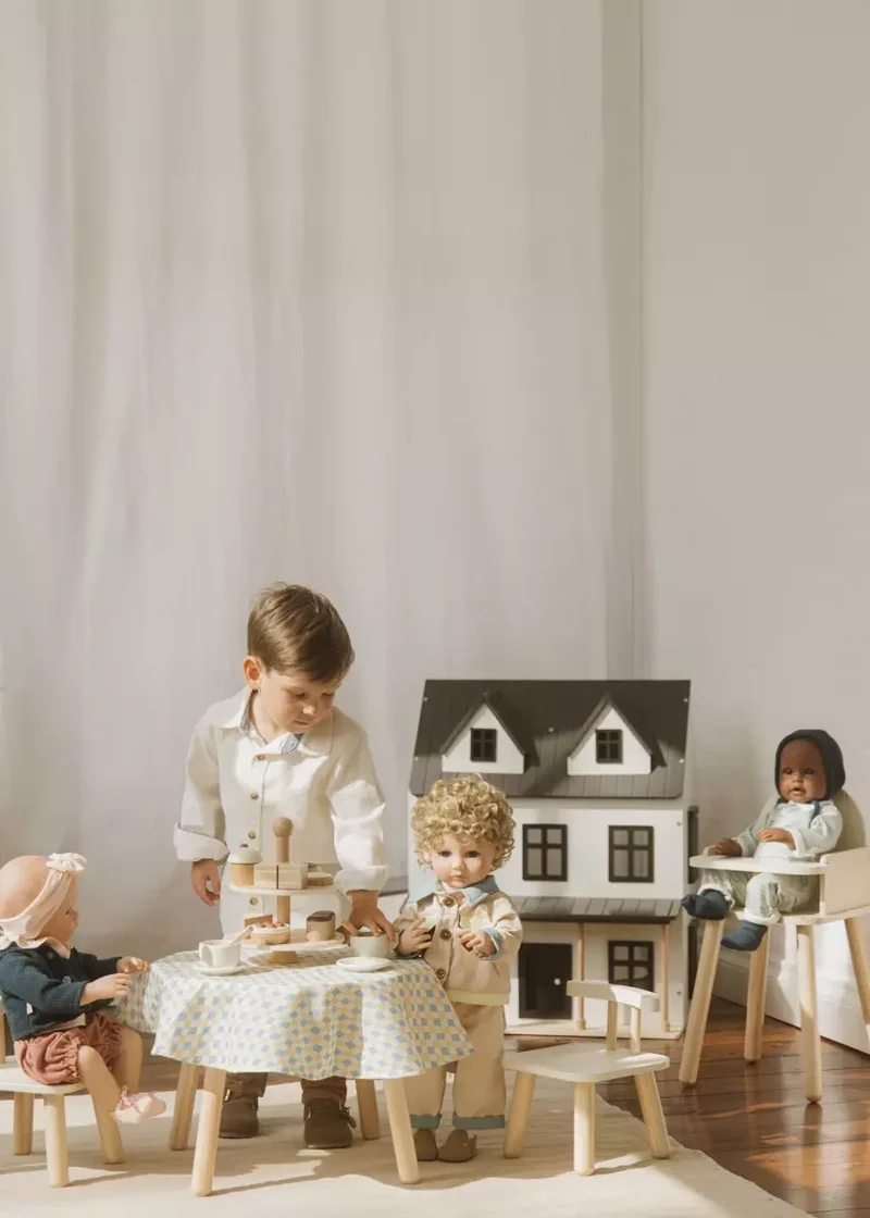 Wooden Dolls’ Table & Chairs Set