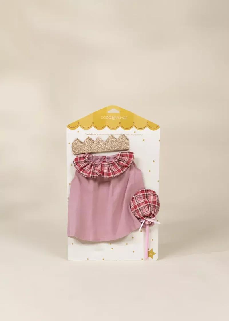 CocoFriends 22" (56 cm) Kids Play Doll Clothing Set – Birthday Party