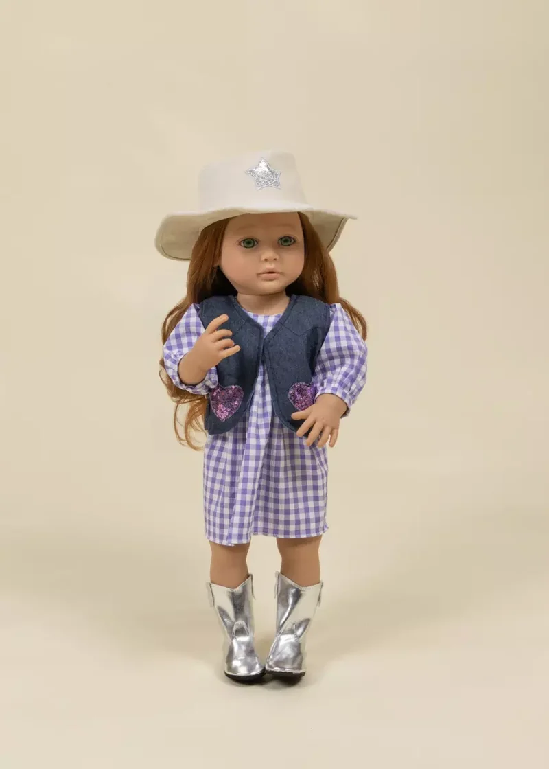 CocoFriends 22" (56 cm) Kids Play Doll Clothing Set – Cowgirl