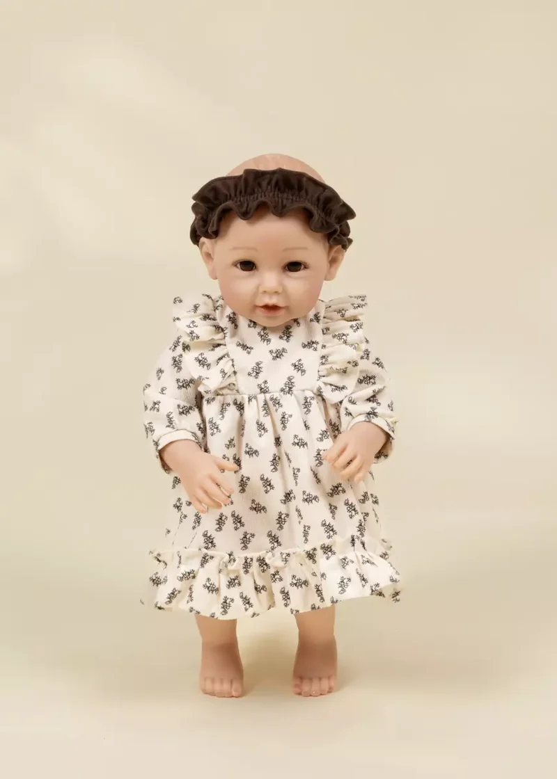 CocoBaby 18" (46 cm) Baby Play Doll Clothing Set – Ruffled Dress