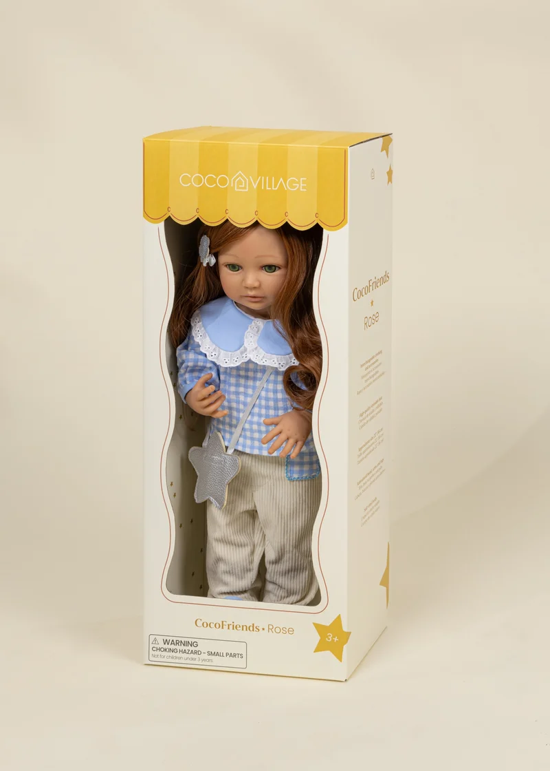 CocoFriends Rose – 22" (56 cm) Kids Play Doll