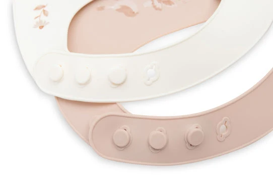 Lot de 2 bavoirs Silicone - Lovely Birds