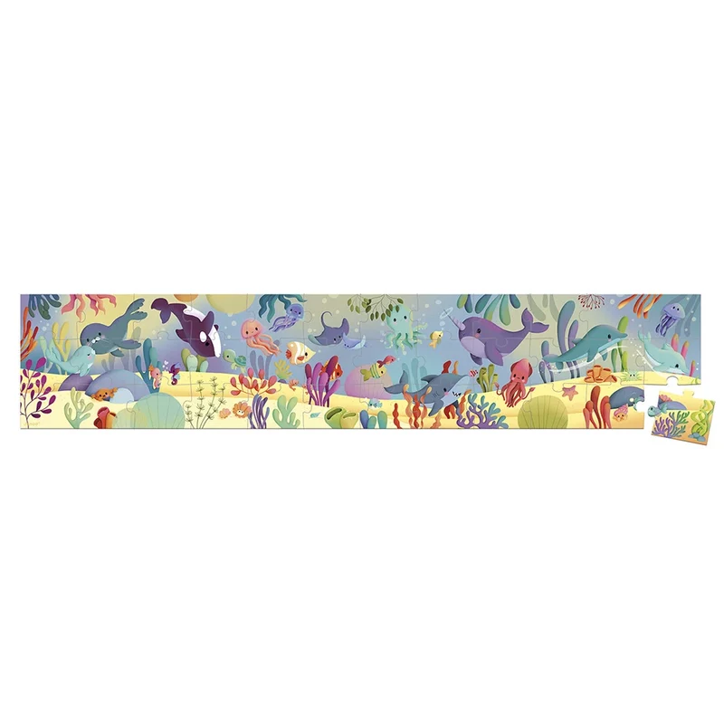 Janod - Puzzle frise les animaux marins - 36 pièces - 4 ans+