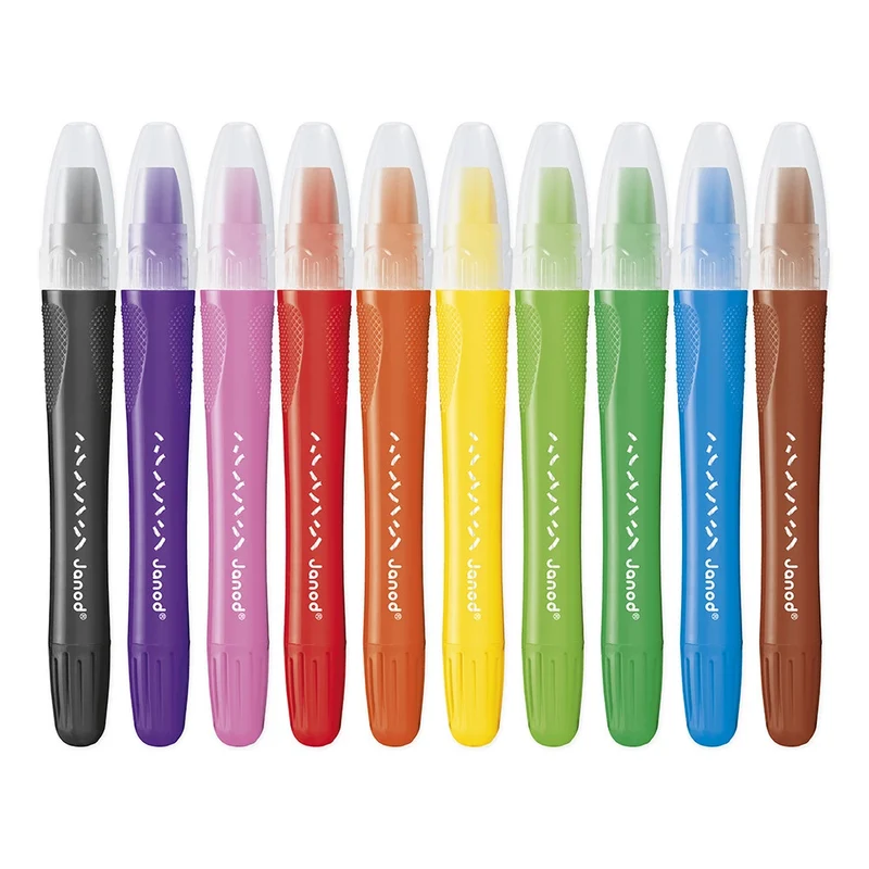 Janod - Crayons gel x 10 - 3 ans+