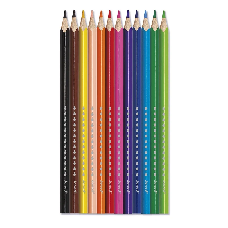 Janod - Crayons aquarellables x 12 - 3 ans+