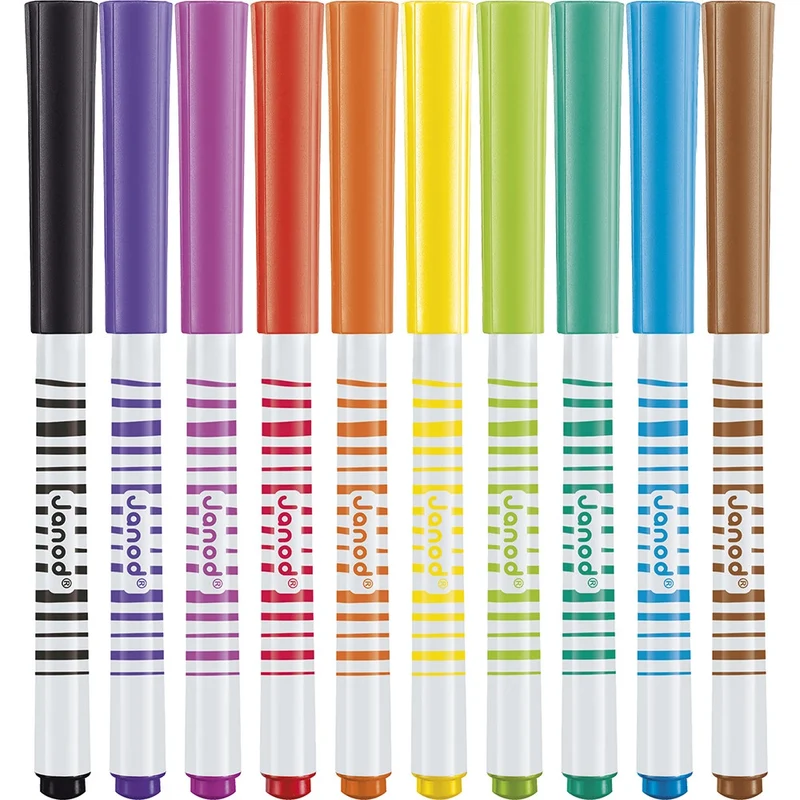 Janod - Feutres pinceaux x 10 - 3 ans+