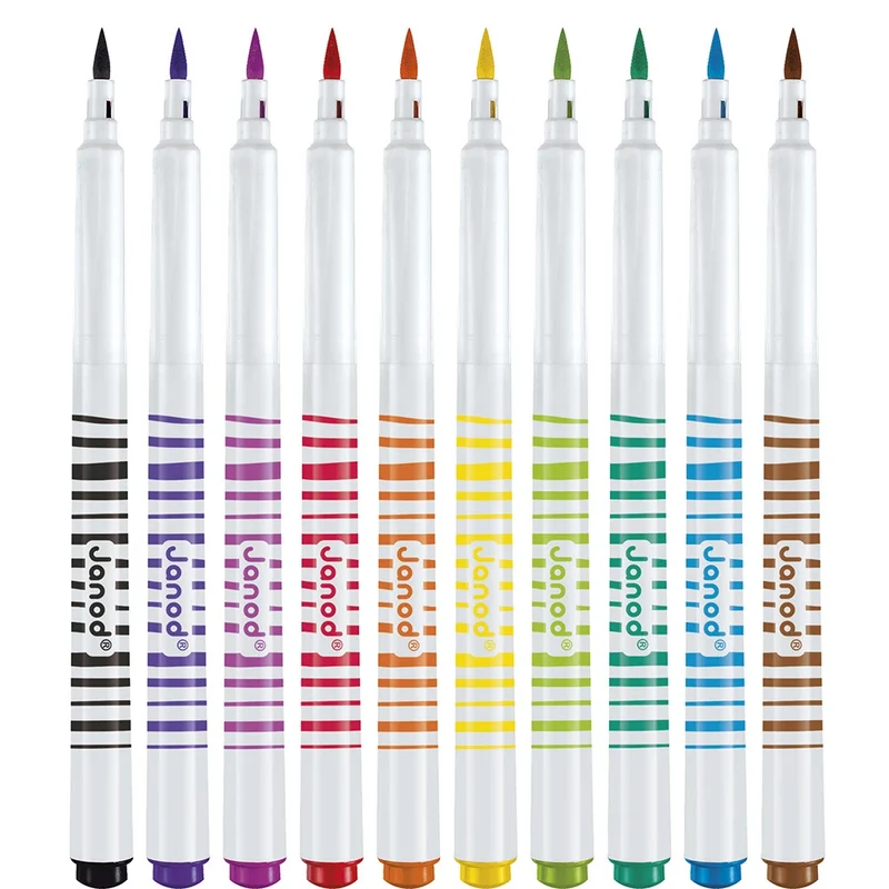 Janod - Feutres pinceaux x 10 - 3 ans+