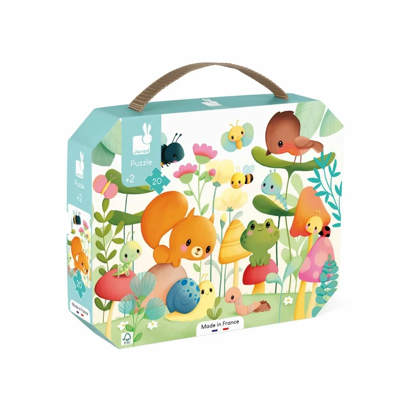 Janod - Les Compagnons du Jardin - Puzzle - 2 ans+