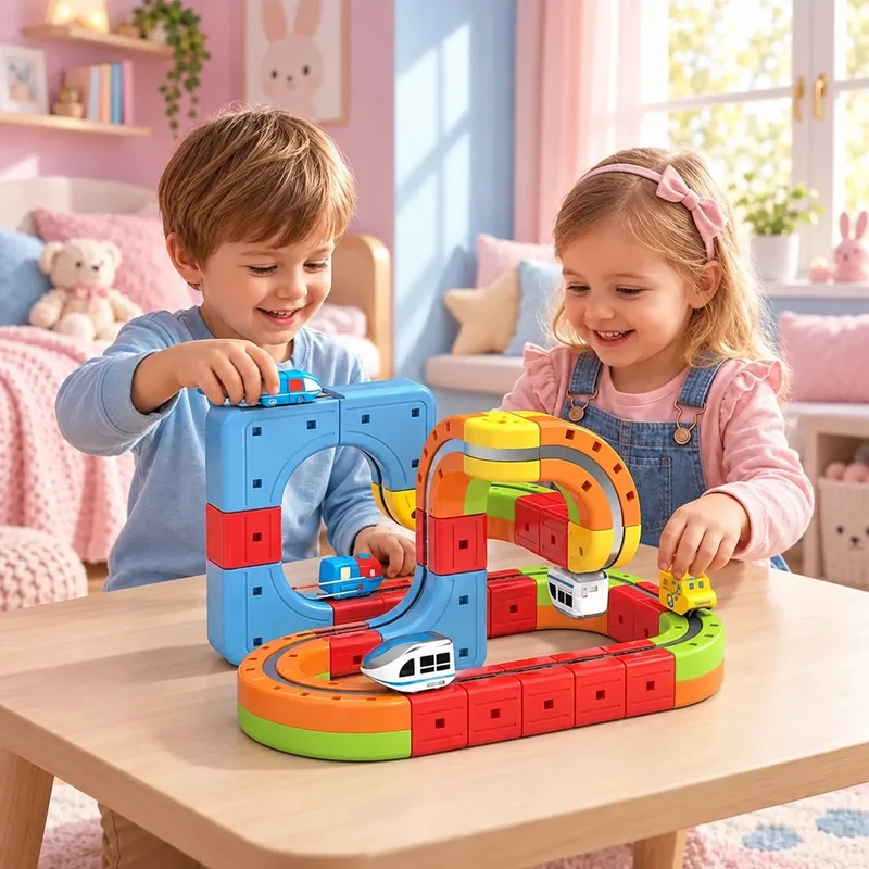 Circuit Train Enfant 3D Anti-Gravité – CubeTrack™