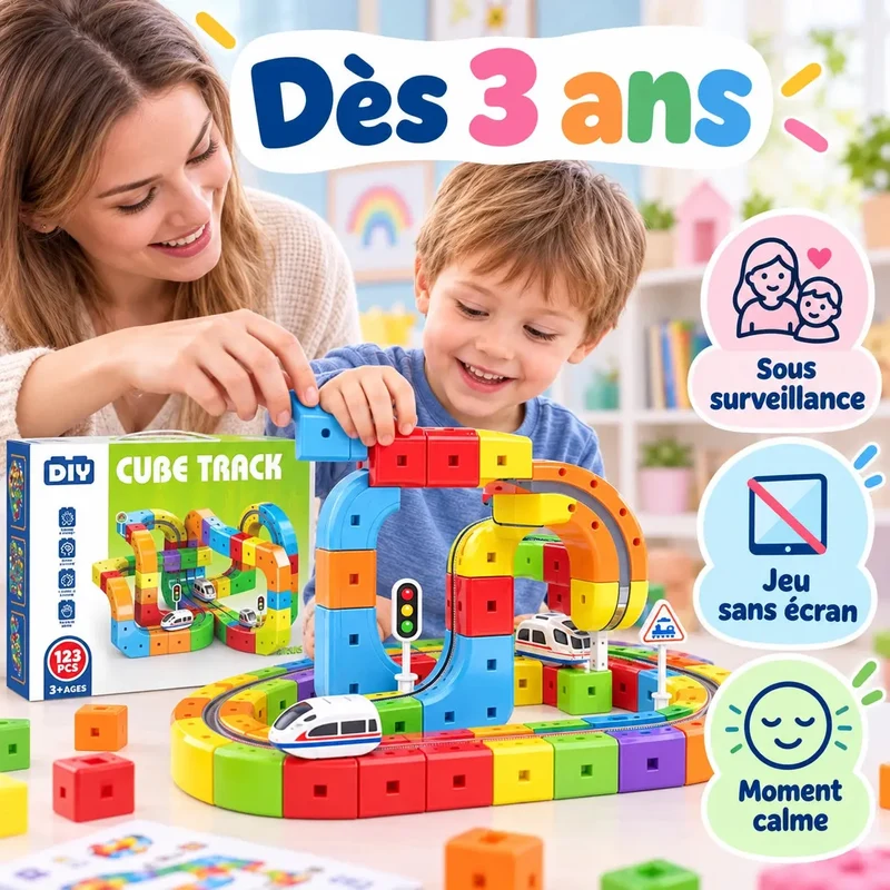 Circuit Train Enfant 3D Anti-Gravité – CubeTrack™