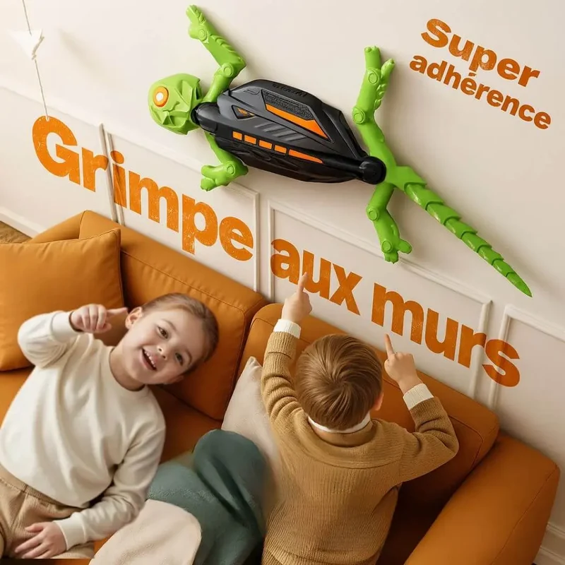 Lézard Télécommandé Grimper Mur – Wall Playground™