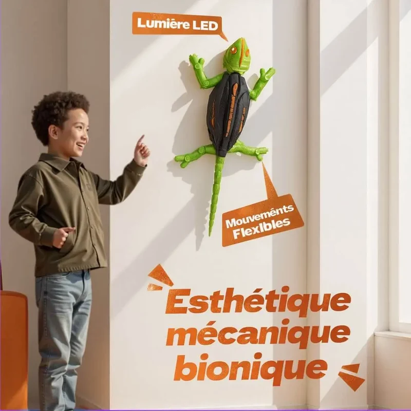 Lézard Télécommandé Grimper Mur – Wall Playground™
