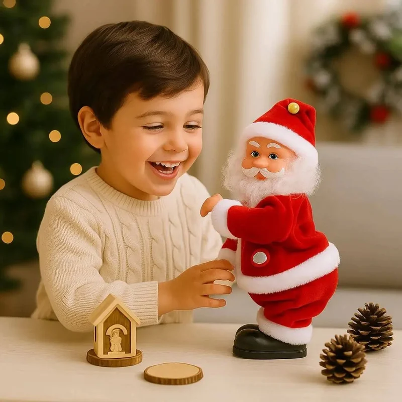 Père Noël Dansant Électrique – Merry Christmas™