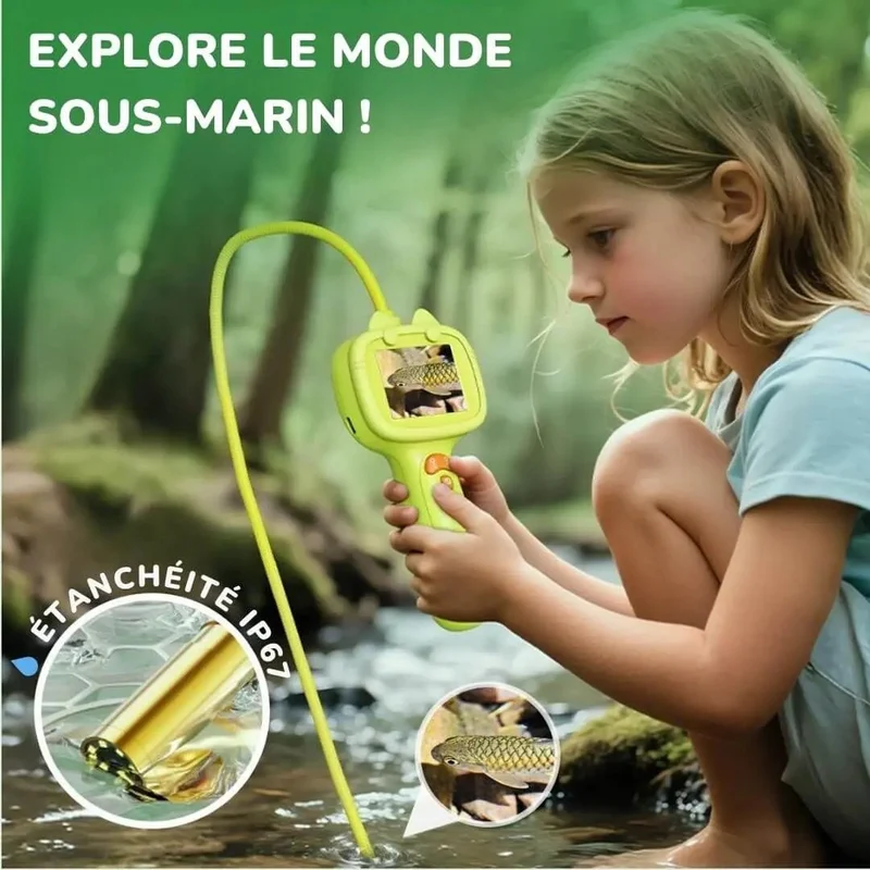 Microscope de Poche Enfant Caméra Flexible Étanche IP67 – Dès 4 Ans