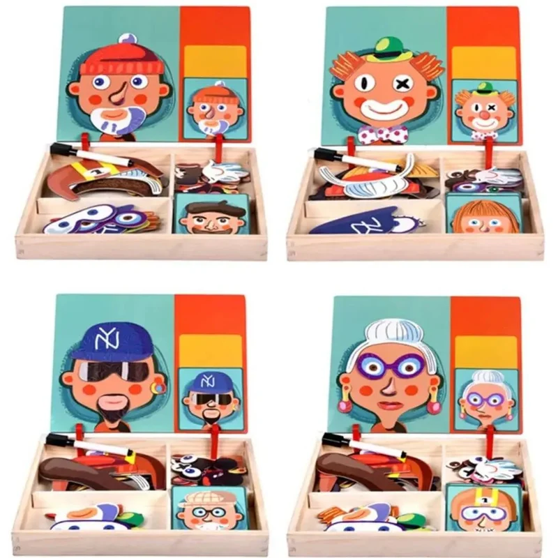 Puzzle Magnétique Montessori – Facial Puzzle™