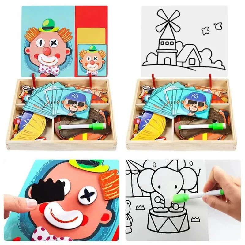 Puzzle Magnétique Montessori – Facial Puzzle™