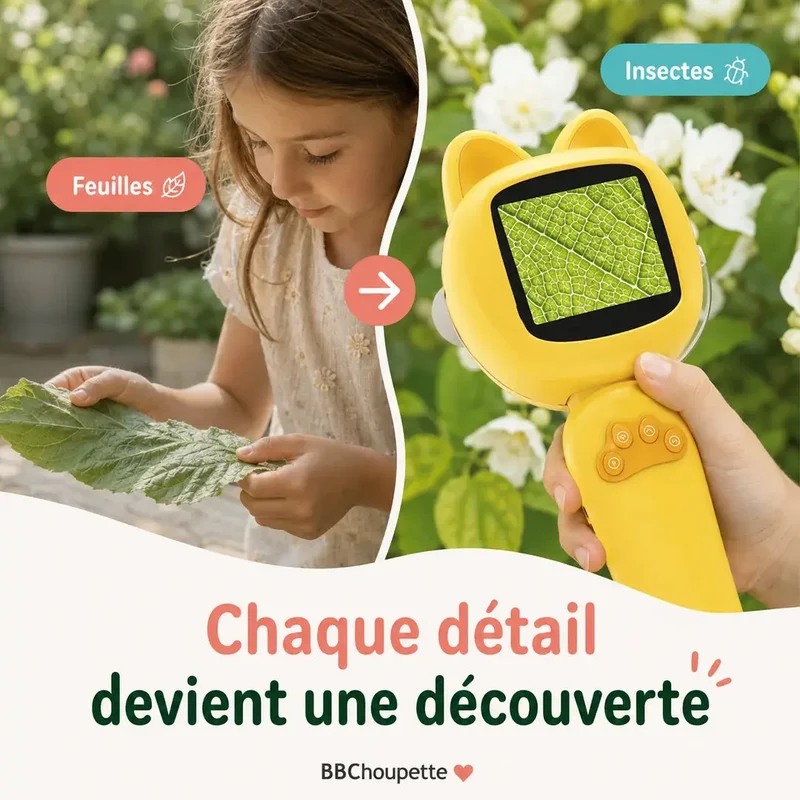 Microscope Enfant avec Jeux Éducatifs – Dès 4 Ans