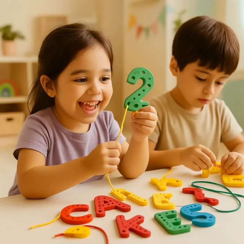 Jeu en bois Montessori - Rope Letter™