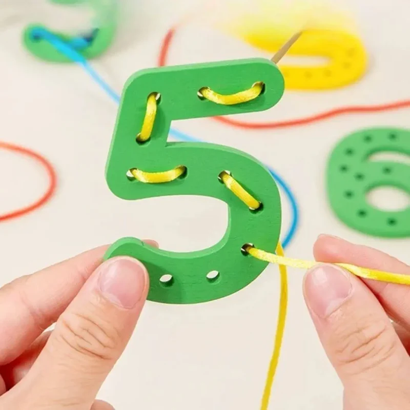Jeu en bois Montessori - Rope Letter™