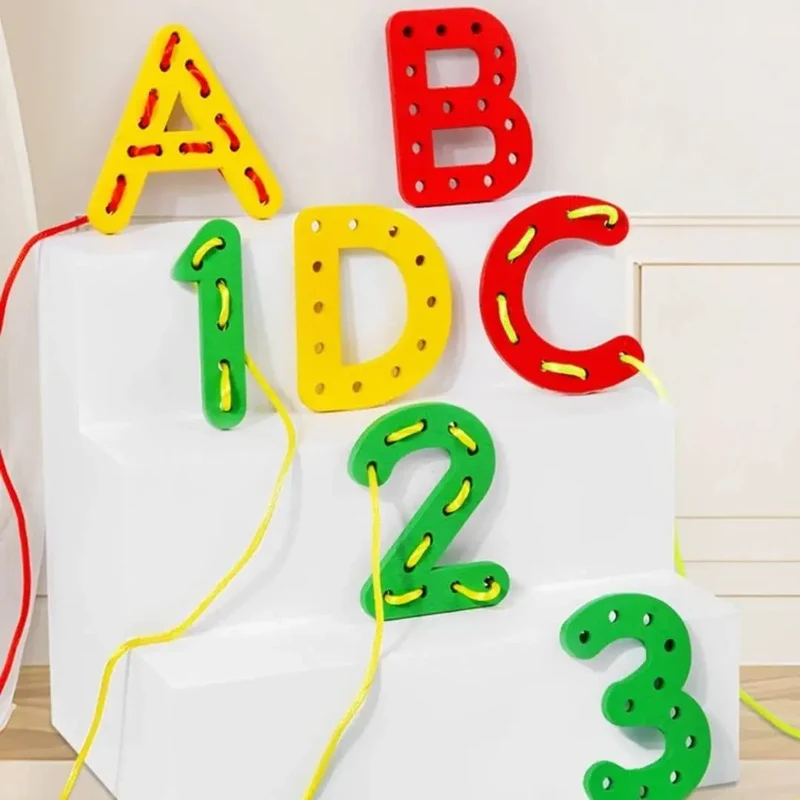 Jeu en bois Montessori - Rope Letter™